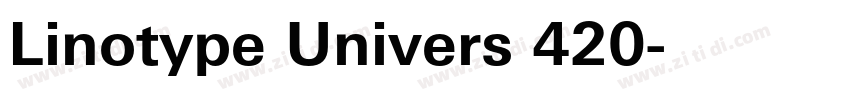 Linotype Univers 420字体转换